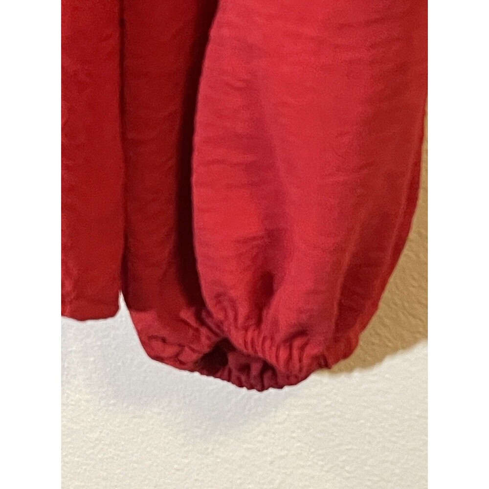 Adara Women’s Long Sleeve Red Blouse Size Large - Picture 2 of 3
